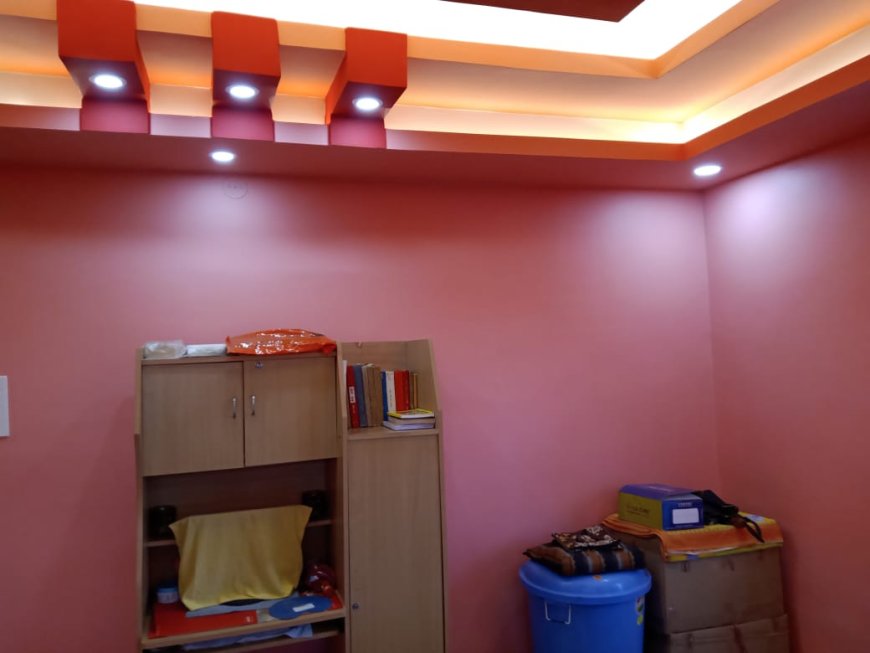 Reddish Pink - Wall Colour Combination & Wall Painting Design