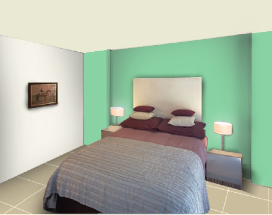 Two Colour Combination For Bedroom Walls - 15 - Mint green and white