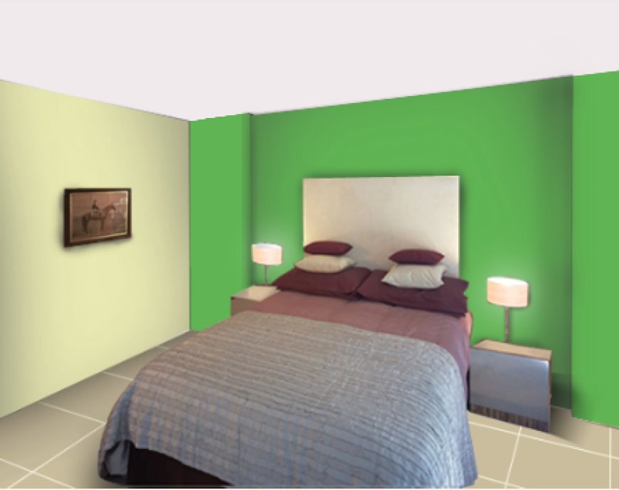 Two Colour Combination For Bedroom Walls - 32 - Pale green and beige