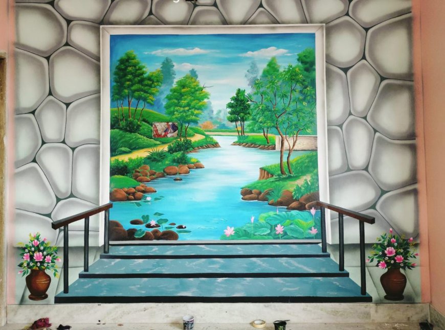 3d wall painting design ideas for living room 