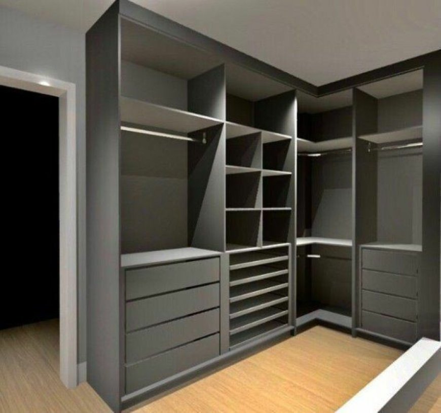 Best Wardrobe Design With Grey Laminate