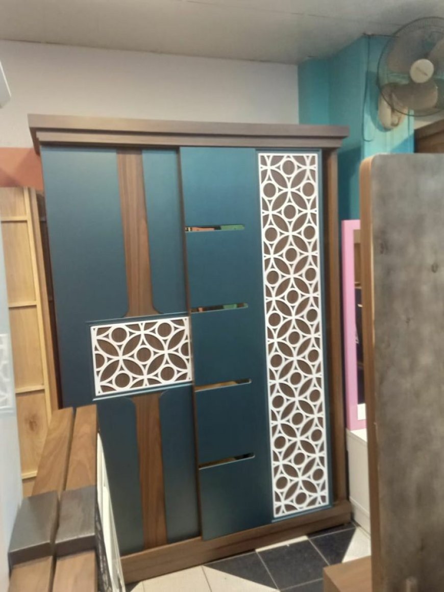 Best Wardrobe Design With Matt Blue Finish