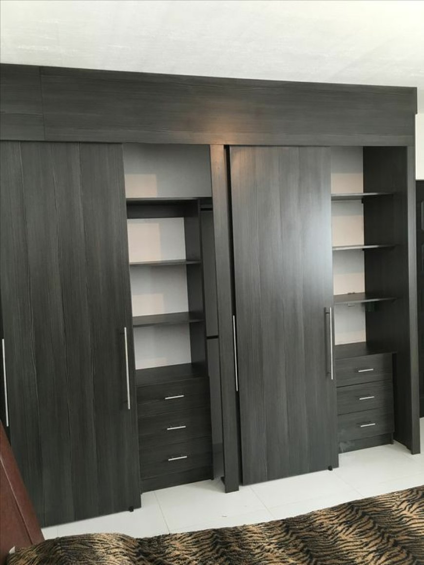 Best Wardrobe Design With Grey Laminate