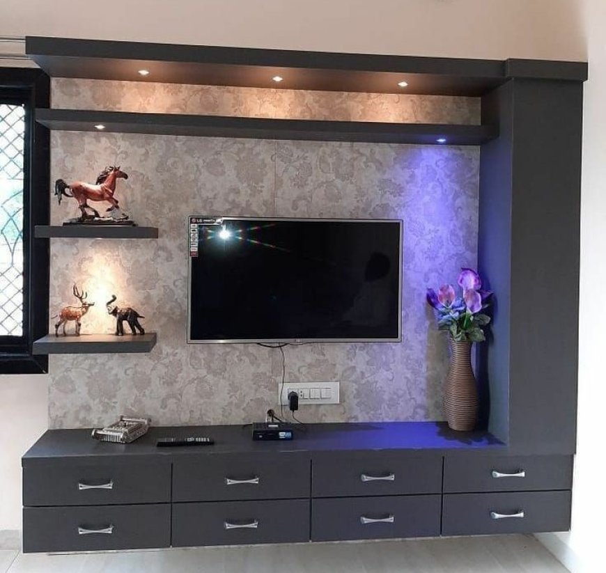 TV Unit Design - TV Unit Cabinet Design Ideas 98