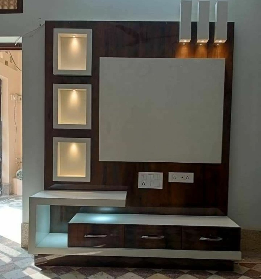 TV Unit Design - TV Unit Cabinet Design Ideas 92