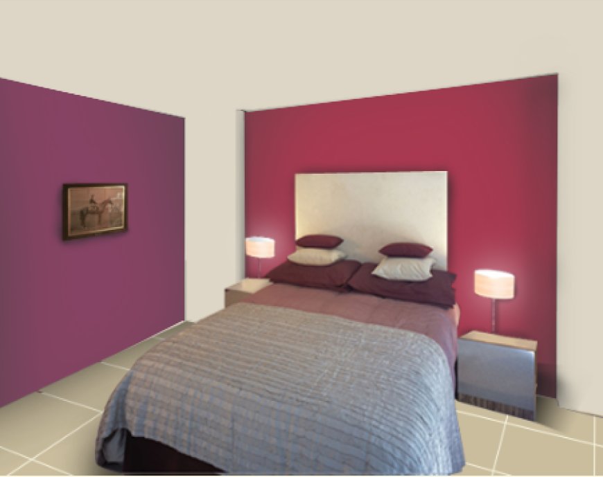 Dark Pink and Eggplant Colour Combination