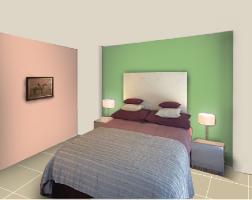 Mint Green Two Wall Colour Combination For Bedroom and Living Room ...