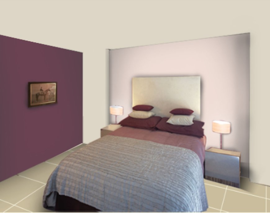 Beige and Deep Purple colour combination