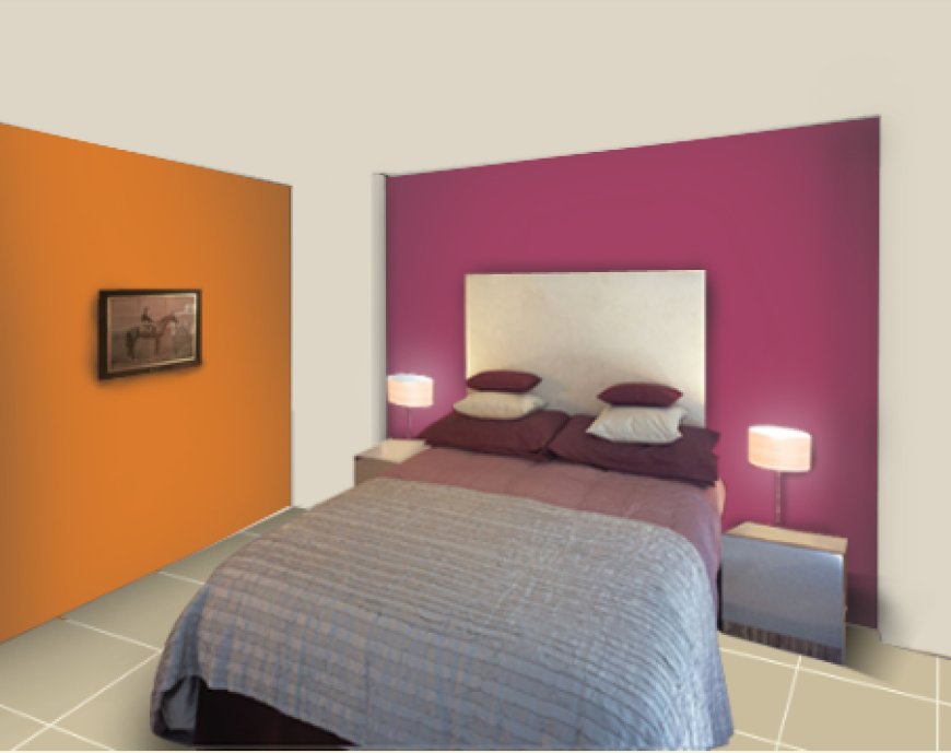 Magenta and Citrus Orange colour Combination