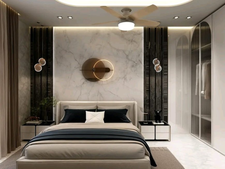 Black and White Colour Bedroom Design