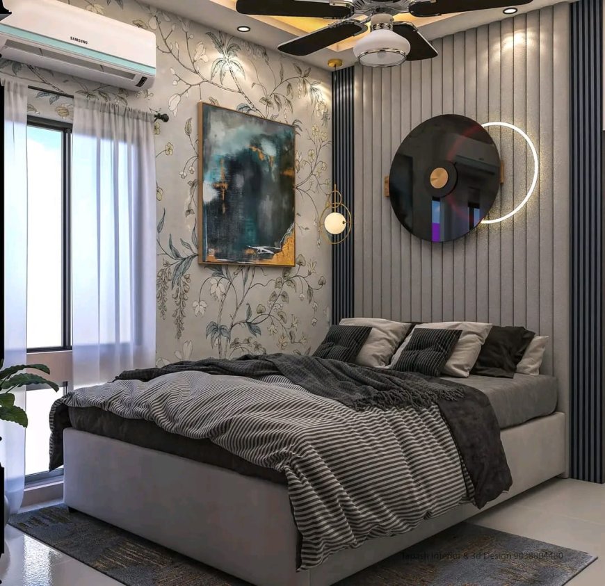 Black Colour Bedroom Design