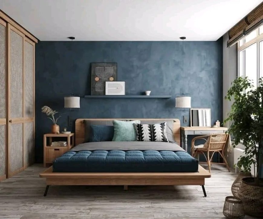 Blue Colour Bedroom Design