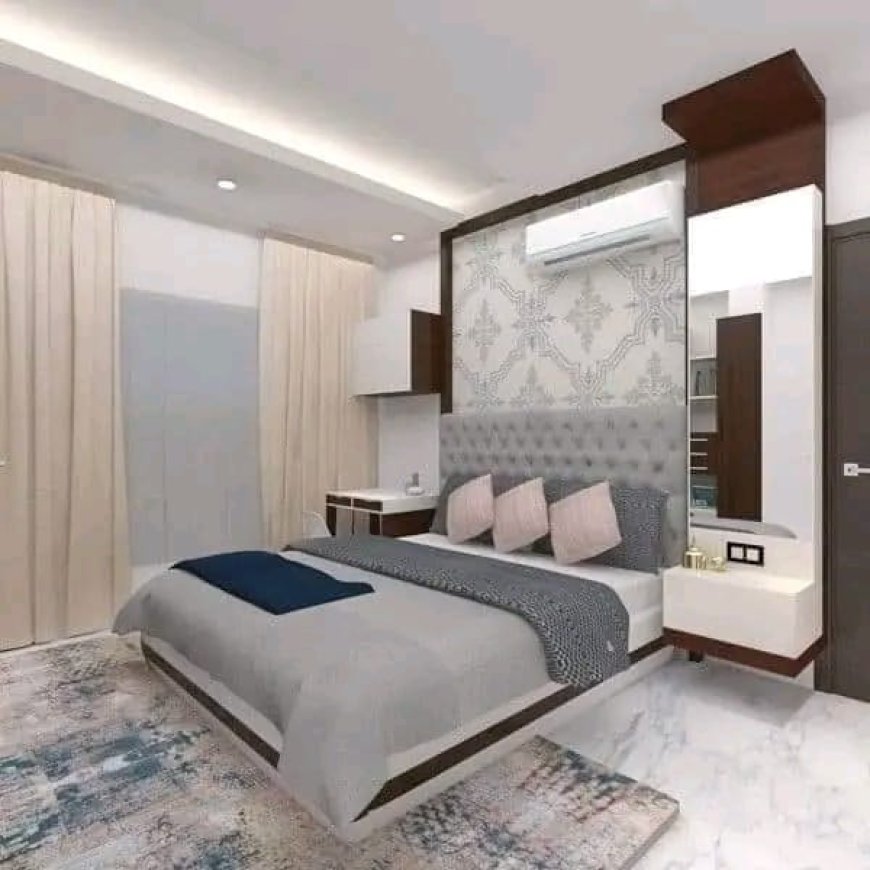 Grey Colour Bedroom Design