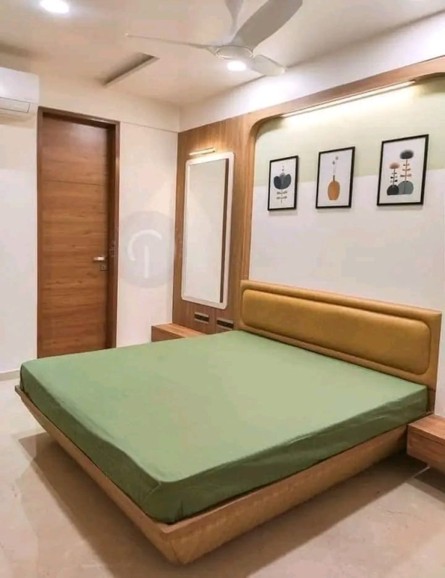 Green Colour Bedroom Design